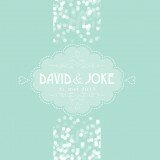 David & Jo wedding invitation