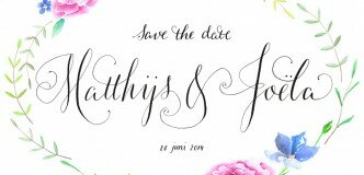 Matthijs & Joela save the date